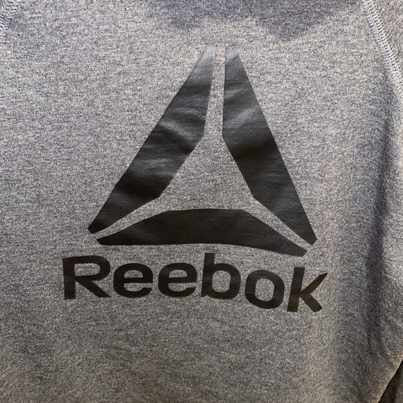 REEBOK Metro 2.0 Logo Hoodie Sweatshirt - Charcoal Grey - Picture 4 of 7
